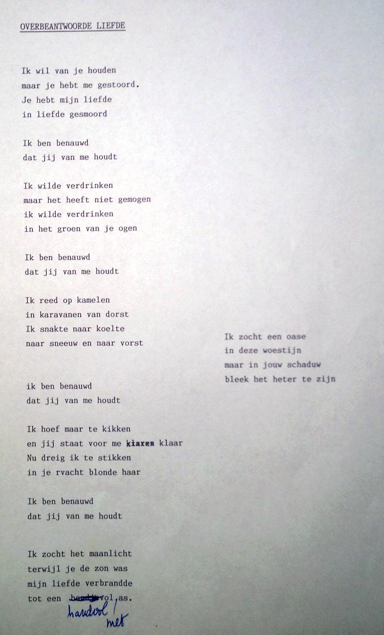 onbeantwoorde liefde